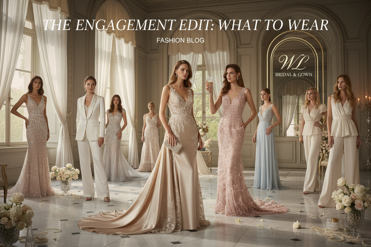 What to Wear to an Engagement Party: Trendy Outfit Ideas That Never Fail WL Bridal & Gown What to Wear to an Engagement Party: Trendy Outfit Ideas That Never Fail WL Bridal & Gown