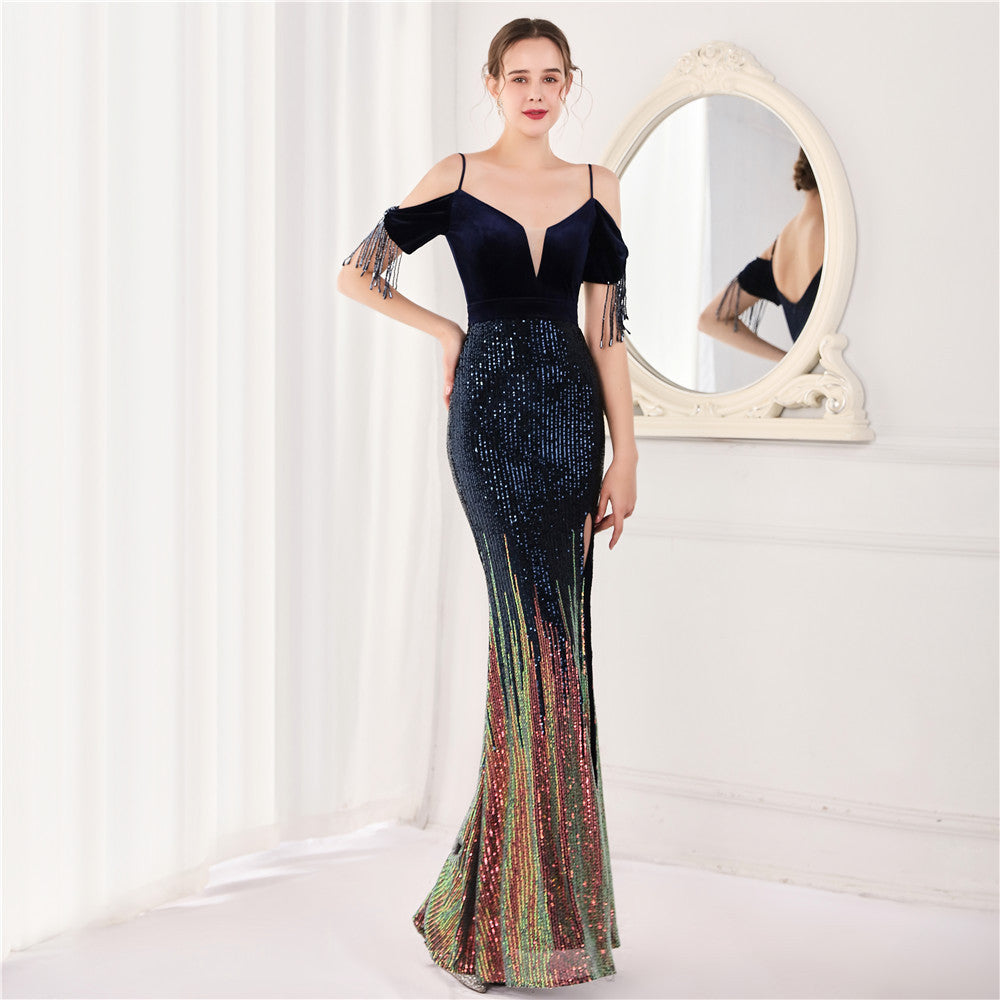 Athena Halter Long Evening Formal Dress