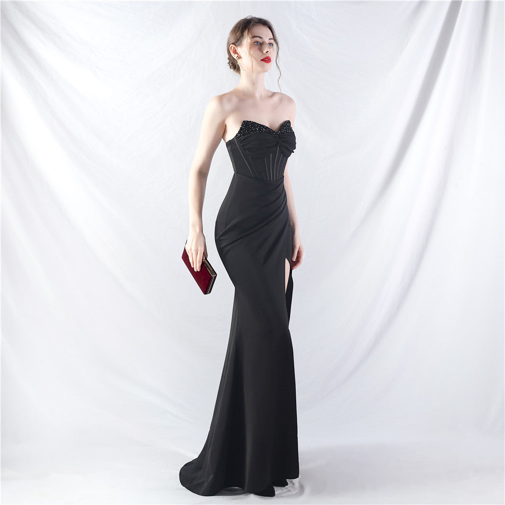 Astraea-31979-Fishbone Waist Formal Dress
