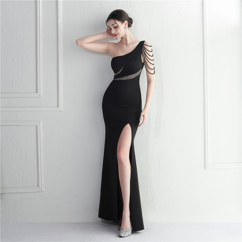 One Shoulder Long Formal Dress