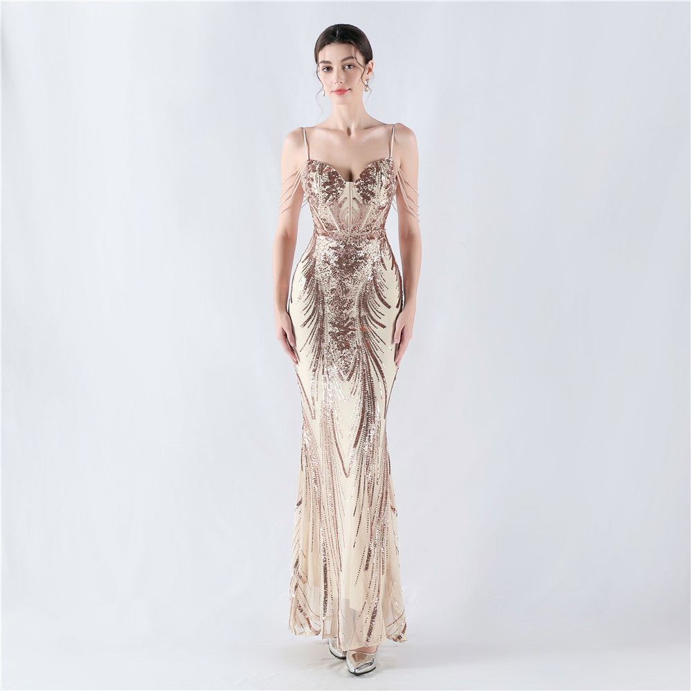 Leda-33012-Waist-Shaping Formal Dress