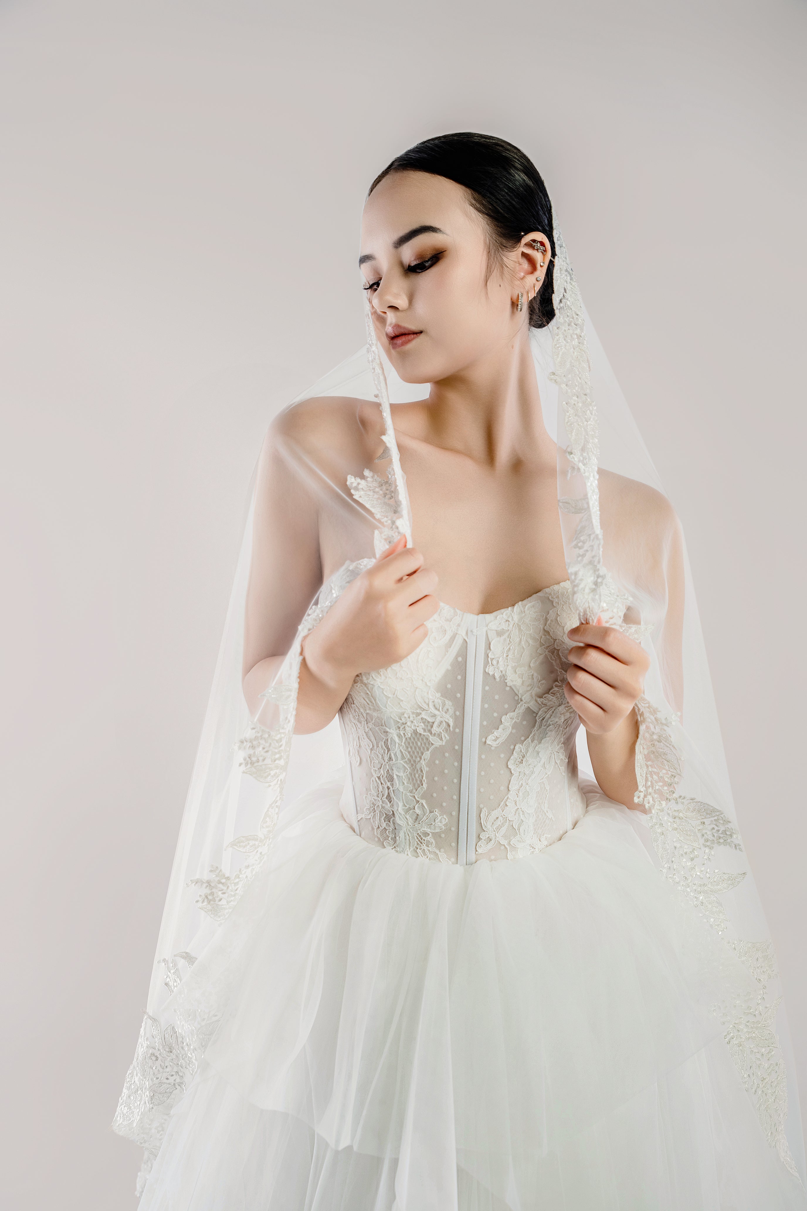 Ball-Gown Wedding Dress with Boned Corset Formal Dress