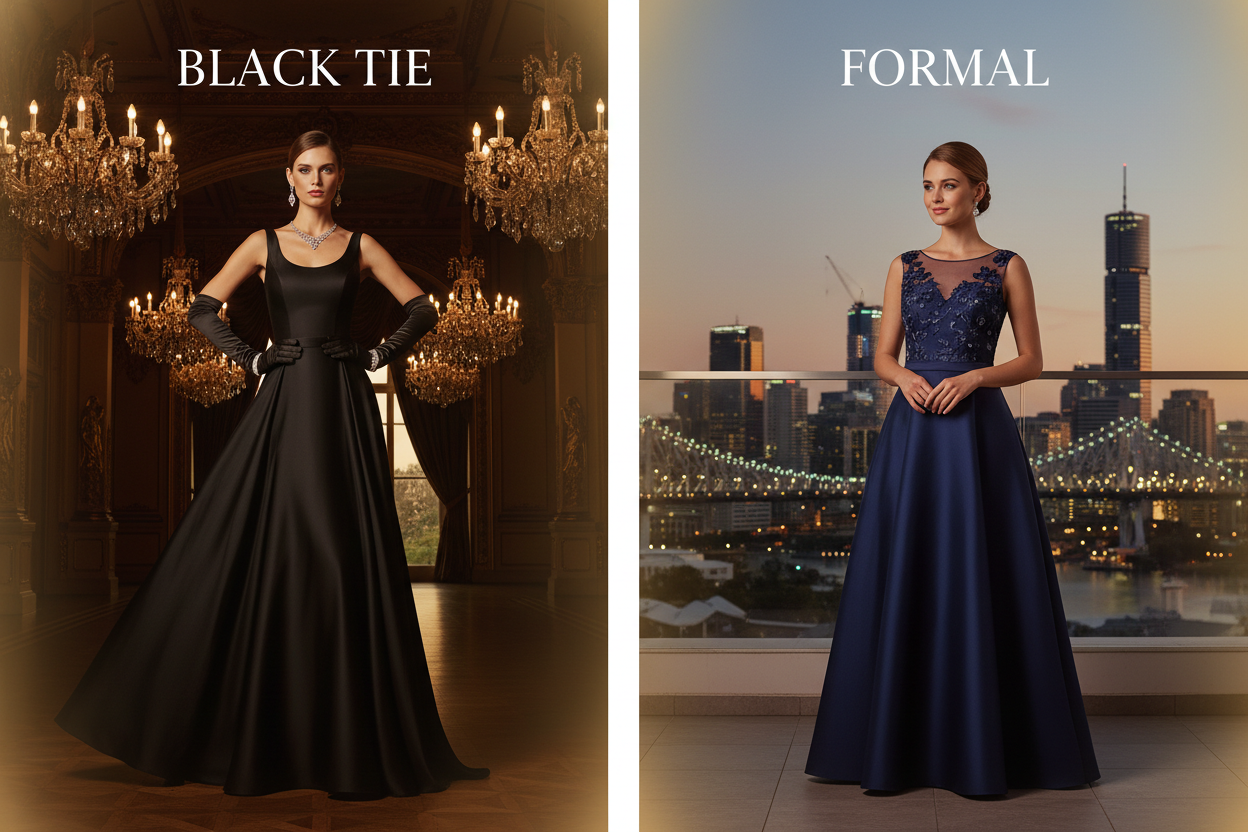 Black tie vs formal dress code Brisbane: what each one actually means