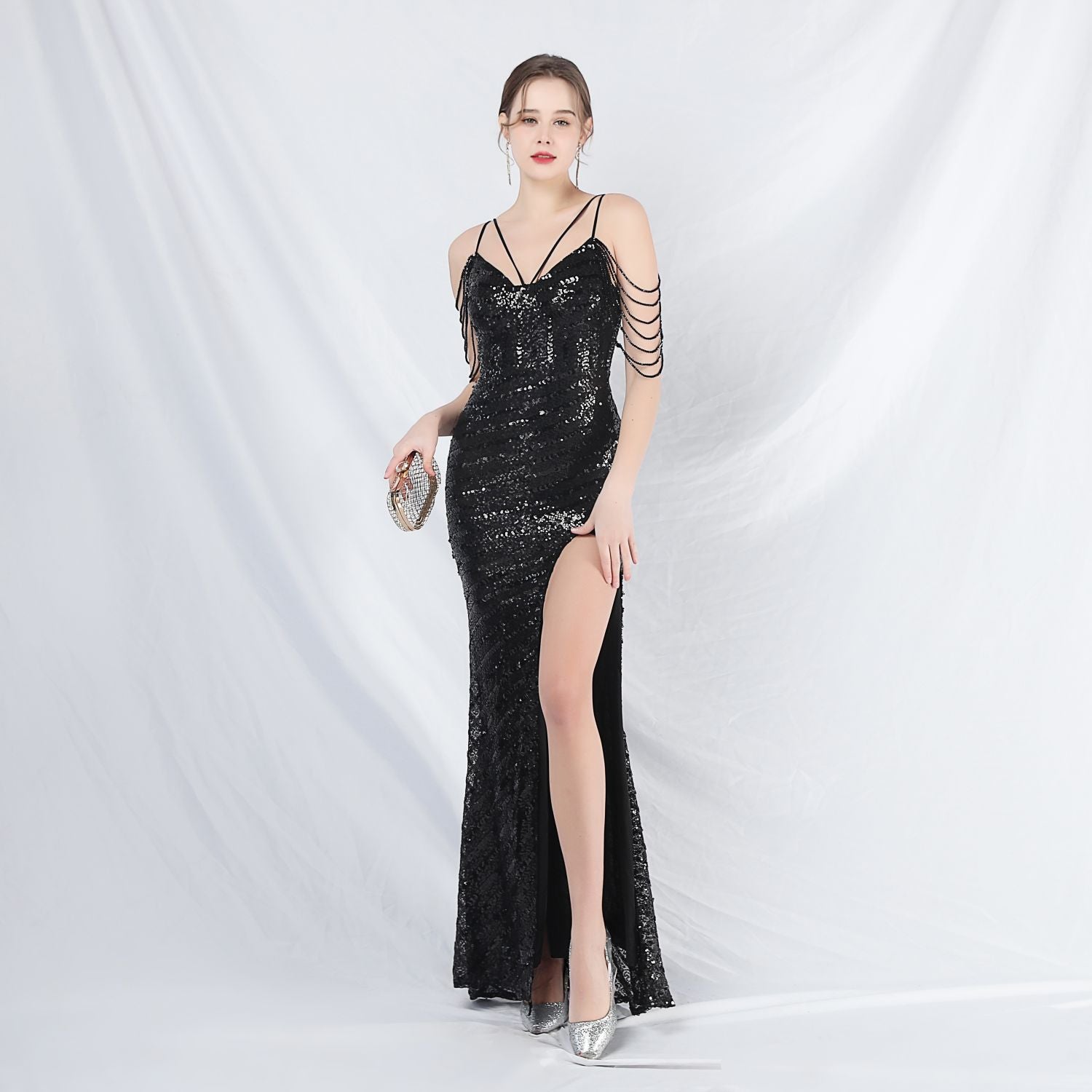 Phaedra-31825-Long Halter Formal Dress