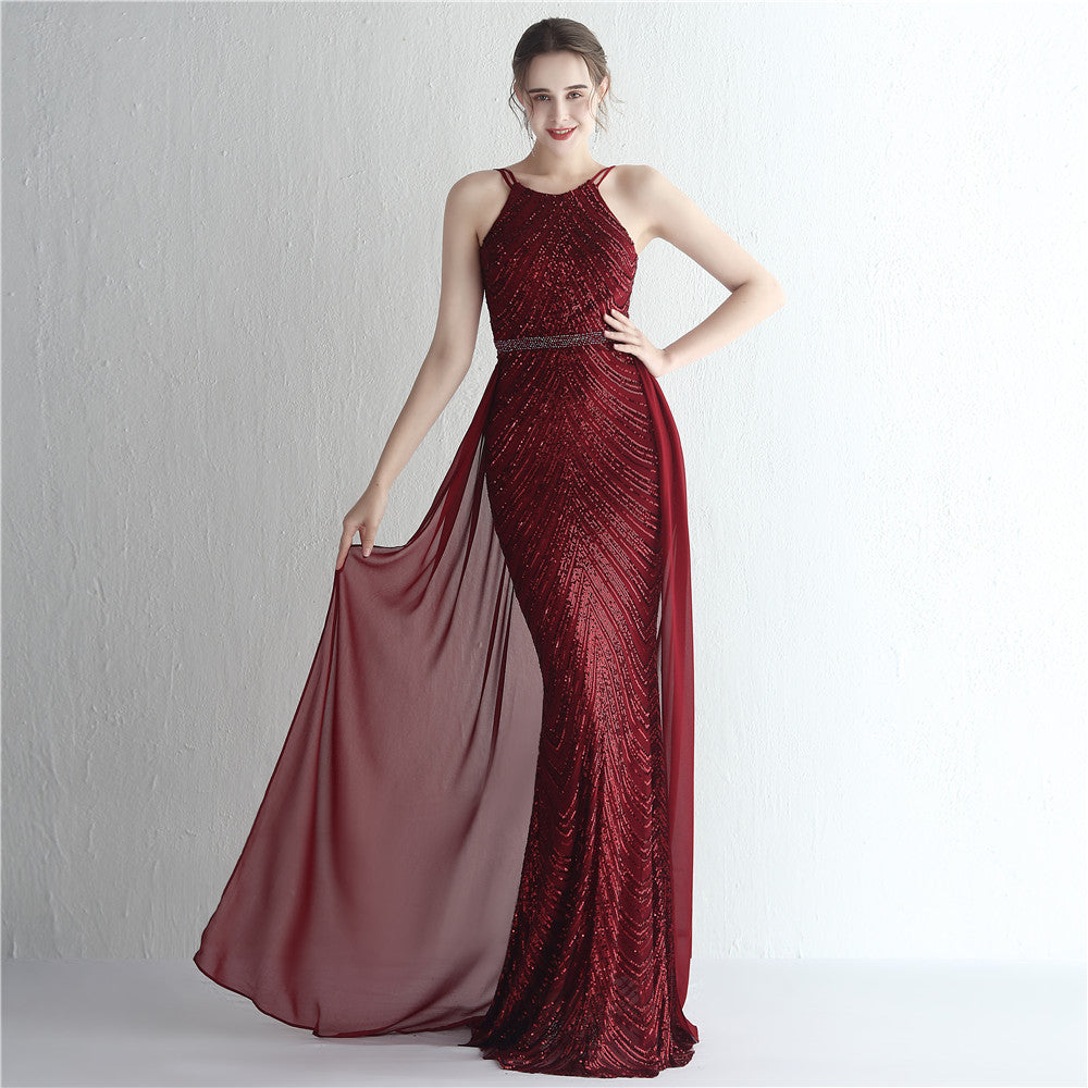 Eirene-19223-Beaded Chiffon Formal Dress