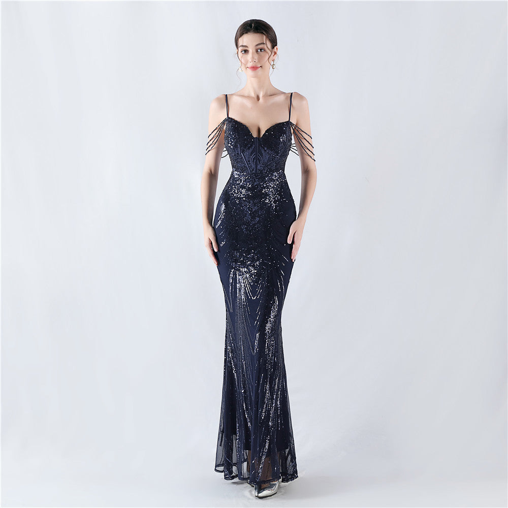 Leda-33012-Waist-Shaping Formal Dress